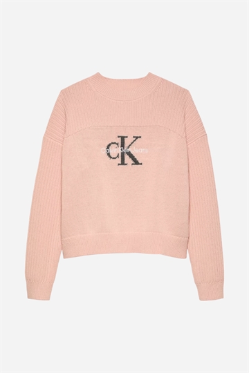 Calvin Klein Monologo Sweater - Peach Whip